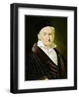 Karl Friedrich Gauss, German Mathematician, Astronomer and Physicist, 1840-Christian Albrecht Jensen-Framed Giclee Print