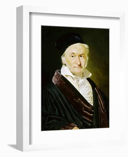 Karl Friedrich Gauss, German Mathematician, Astronomer and Physicist, 1840-Christian Albrecht Jensen-Framed Giclee Print