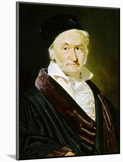 Karl Friedrich Gauss, German Mathematician, Astronomer and Physicist, 1840-Christian Albrecht Jensen-Mounted Giclee Print