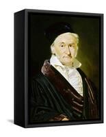 Karl Friedrich Gauss, German Mathematician, Astronomer and Physicist, 1840-Christian Albrecht Jensen-Framed Stretched Canvas