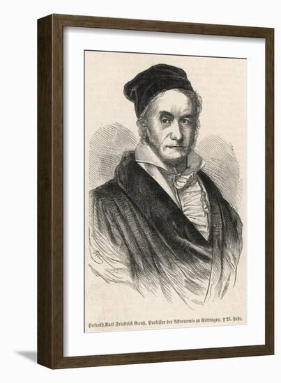 Karl Friedrich Gauss German Scientist-null-Framed Art Print