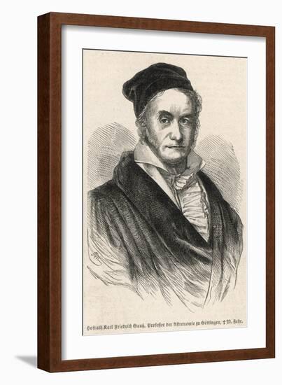 Karl Friedrich Gauss German Scientist-null-Framed Art Print