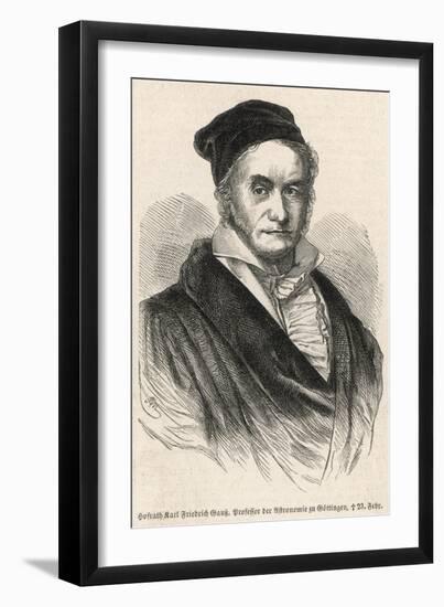 Karl Friedrich Gauss German Scientist-null-Framed Art Print