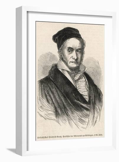 Karl Friedrich Gauss German Scientist-null-Framed Art Print