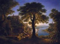 Gothic Church on a Rock by the Sea. 1815-Karl Friedrich Schinkel-Giclee Print