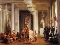 Dance by Iowa Indians in the Salon De La Paix at the Tuileries-Karl Girardet-Giclee Print