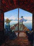 Woman on a Balcony-Karl Gustav Carus-Framed Giclee Print