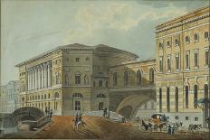 View of the Saint Petersburg Imperial Bolshoi Kamenny Theatre-Karl Ivanovich Kolmann-Framed Giclee Print