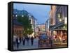 Karl Johans Gate, Pedestrianised Street in the City Center, Oslo, Norway, Scandinavia, Europe-Christian Kober-Framed Stretched Canvas