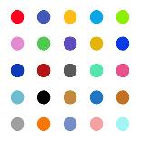 Circle Three Multicolor-Karl Langdon-Art Print