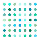 Circle Three Blue Green-Karl Langdon-Art Print