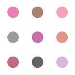 Circle Five Pink Blush-Karl Langdon-Stretched Canvas