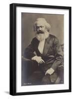 Karl Marx (1818-1883), German Philosopher, Economist, Historian and Political Theorist-null-Framed Photographic Print
