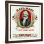 Karl Marx Brand Cigar Box Label, Karl Marx-Lantern Press-Framed Art Print