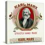 Karl Marx Brand Cigar Box Label, Karl Marx-Lantern Press-Stretched Canvas