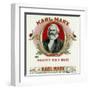 Karl Marx Brand Cigar Box Label, Karl Marx-Lantern Press-Framed Art Print