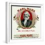 Karl Marx Brand Cigar Box Label, Karl Marx-Lantern Press-Framed Art Print