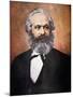 Karl Marx (Colour Litho)-Russian-Mounted Giclee Print