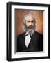 Karl Marx (Colour Litho)-Russian-Framed Premium Giclee Print