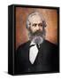 Karl Marx (Colour Litho)-Russian-Framed Stretched Canvas