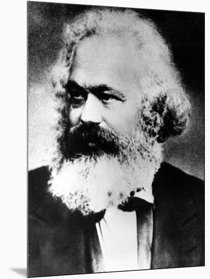 Karl Marx, German Political, Social and Economic Theorist, Late 19th Century-null-Mounted Giclee Print