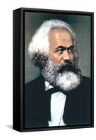 Karl Marx, German Social, Political and Economic Theorist-null-Framed Stretched Canvas