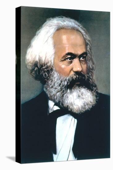 Karl Marx, German Social, Political and Economic Theorist-null-Stretched Canvas