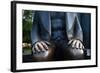 Karl Marx Statue's Hands, Berlin, Germany-Felipe Rodriguez-Framed Photographic Print