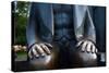 Karl Marx Statue's Hands, Berlin, Germany-Felipe Rodriguez-Stretched Canvas