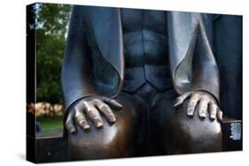 Karl Marx Statue's Hands, Berlin, Germany-Felipe Rodriguez-Stretched Canvas