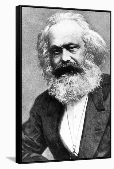 Karl Marx-Russian Photographer-Framed Stretched Canvas