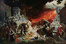 The Destruction of Pompeii in 79 AD-Karl Pawlowitsh Bruelow-Stretched Canvas