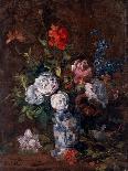 Bunch of Flowers, 19Th Century (Oil on Wood)-Karl Pierre Daubigny-Giclee Print