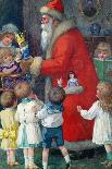 Father Christmas with Children-Karl Roger-Laminated Giclee Print