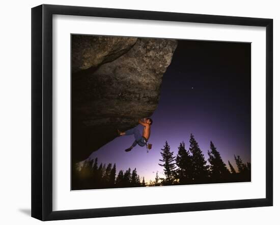 Karl's Overhang Donner Summit, California, USA-null-Framed Photographic Print