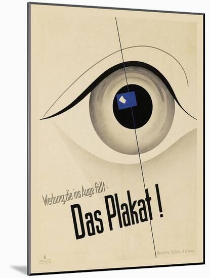 Karl Schneider Plakatstil Das Plakat-Vintage Lavoie-Mounted Giclee Print