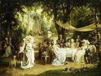 The Garden Party-Karl Schweninger II-Framed Stretched Canvas