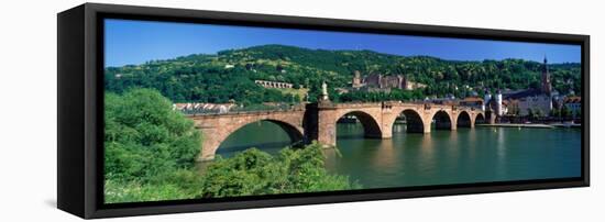 Karl-Theodor Bridge Heidelberg Germany-null-Framed Stretched Canvas