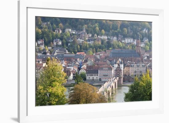 Karl Theodor Bridge with Stadttor Gate and Heilig Geist Church-Markus-Framed Photographic Print