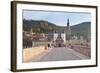 Karl Theodor Bridge with Stadttor Gate and Heilig Geist Church-Markus-Framed Photographic Print