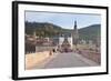 Karl Theodor Bridge with Stadttor Gate and Heilig Geist Church-Markus-Framed Photographic Print