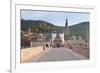 Karl Theodor Bridge with Stadttor Gate and Heilig Geist Church-Markus-Framed Photographic Print