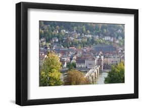 Karl Theodor Bridge with Stadttor Gate and Heilig Geist Church-Markus-Framed Photographic Print