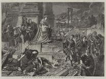 Nero Amongst the Ruins of Rome-Karl Theodor von Piloty-Giclee Print