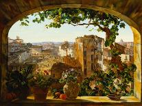 Piazza Barberini, Rome, 1830-Karl Von Bergen-Framed Giclee Print