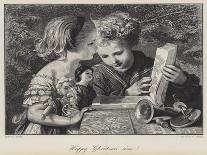 Happy Christmas Time!-Karl Wilhelm Friedrich Bauerle-Giclee Print