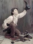 Shoeshine Boy-Karl Witkowski-Stretched Canvas