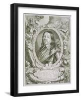 Karl X Gustav King of Sweden, from "Portraits Des Hommes Illustres," Published 1706-Anselmus Van Hulle-Framed Giclee Print
