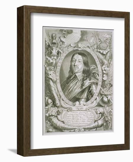 Karl X Gustav King of Sweden, from "Portraits Des Hommes Illustres," Published 1706-Anselmus Van Hulle-Framed Giclee Print