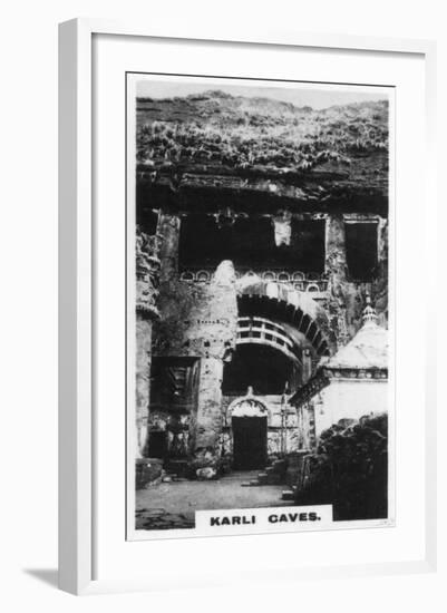 Karli Caves, India, C1925-null-Framed Giclee Print